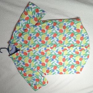 Mens XLT Tommy Hilfiger "Hawaiian" type short sleeve button down shirt w/ fruit
